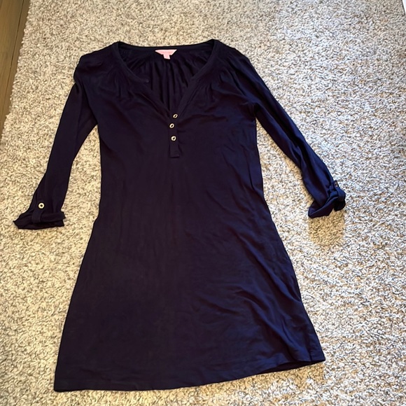 Dress Party Long By Lilly Pulitzer In Navy, Size: Xs